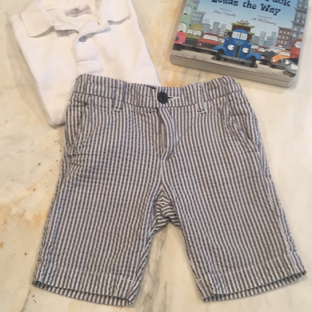H&M chino seersucker shorts 2-3yrs